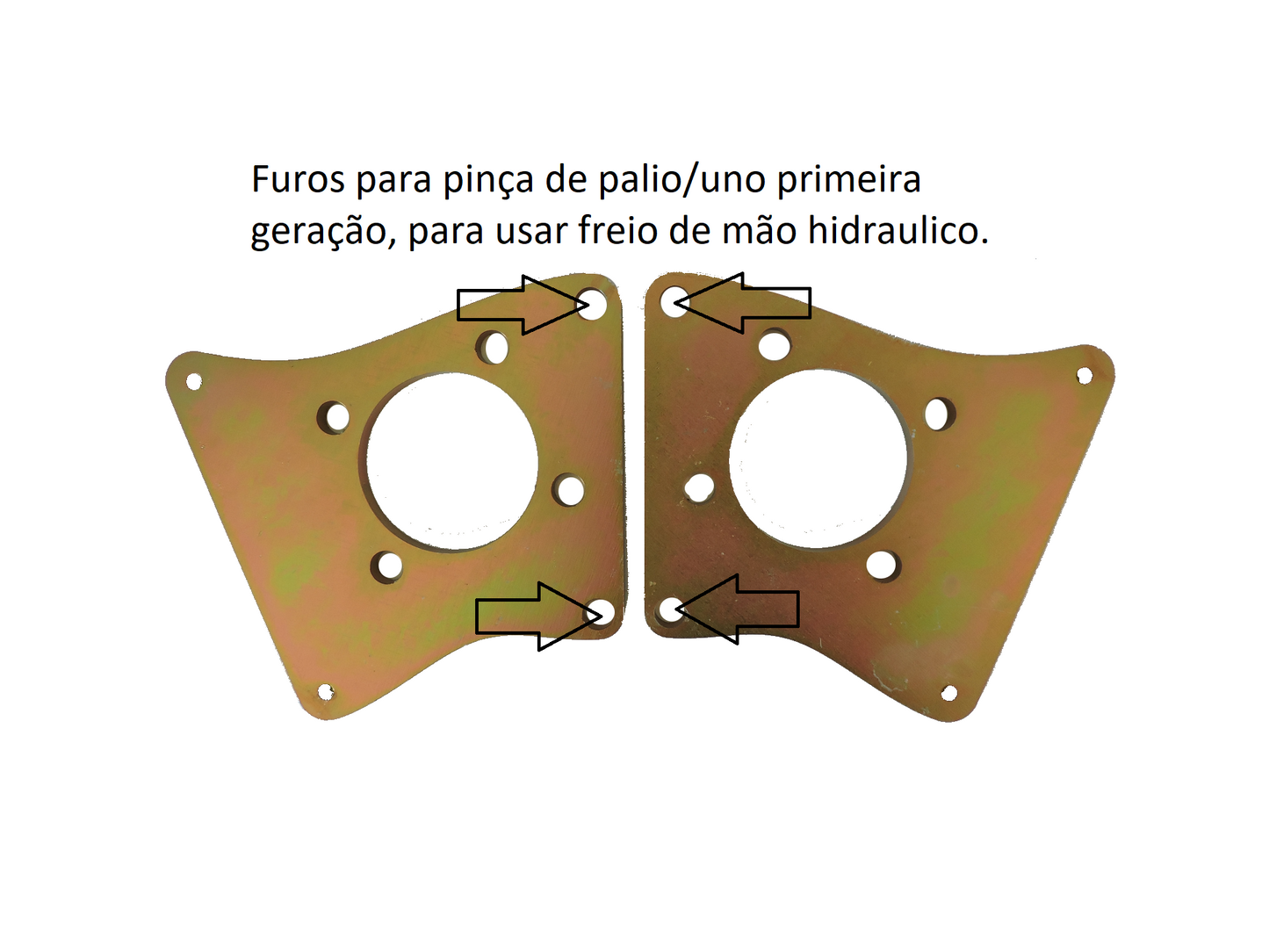 Chapas de dupla pinça Chevette